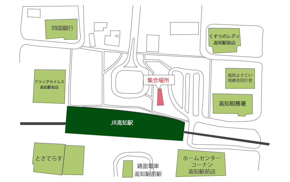 高知駅前マップ